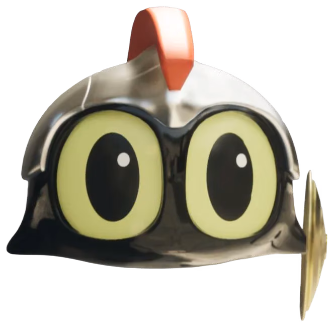 Bola in a knight helmet