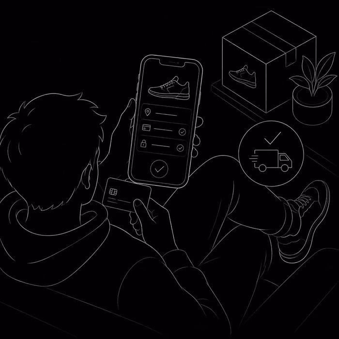 Checking out and tracking delivery