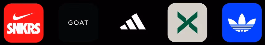 Existing platforms: Nike SNKRS, GOAT, adidas, StockX, adidas Confirmed