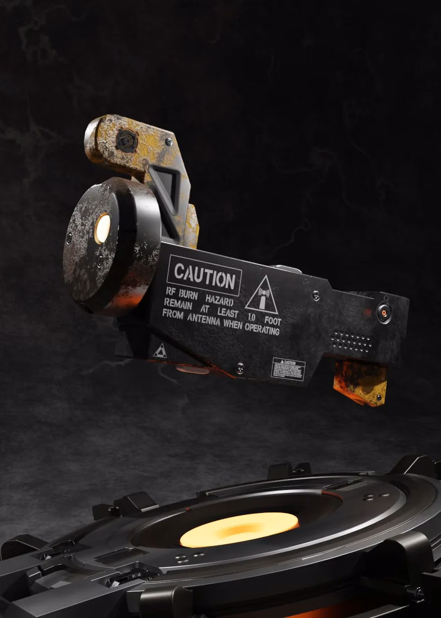 Industrial machine prop