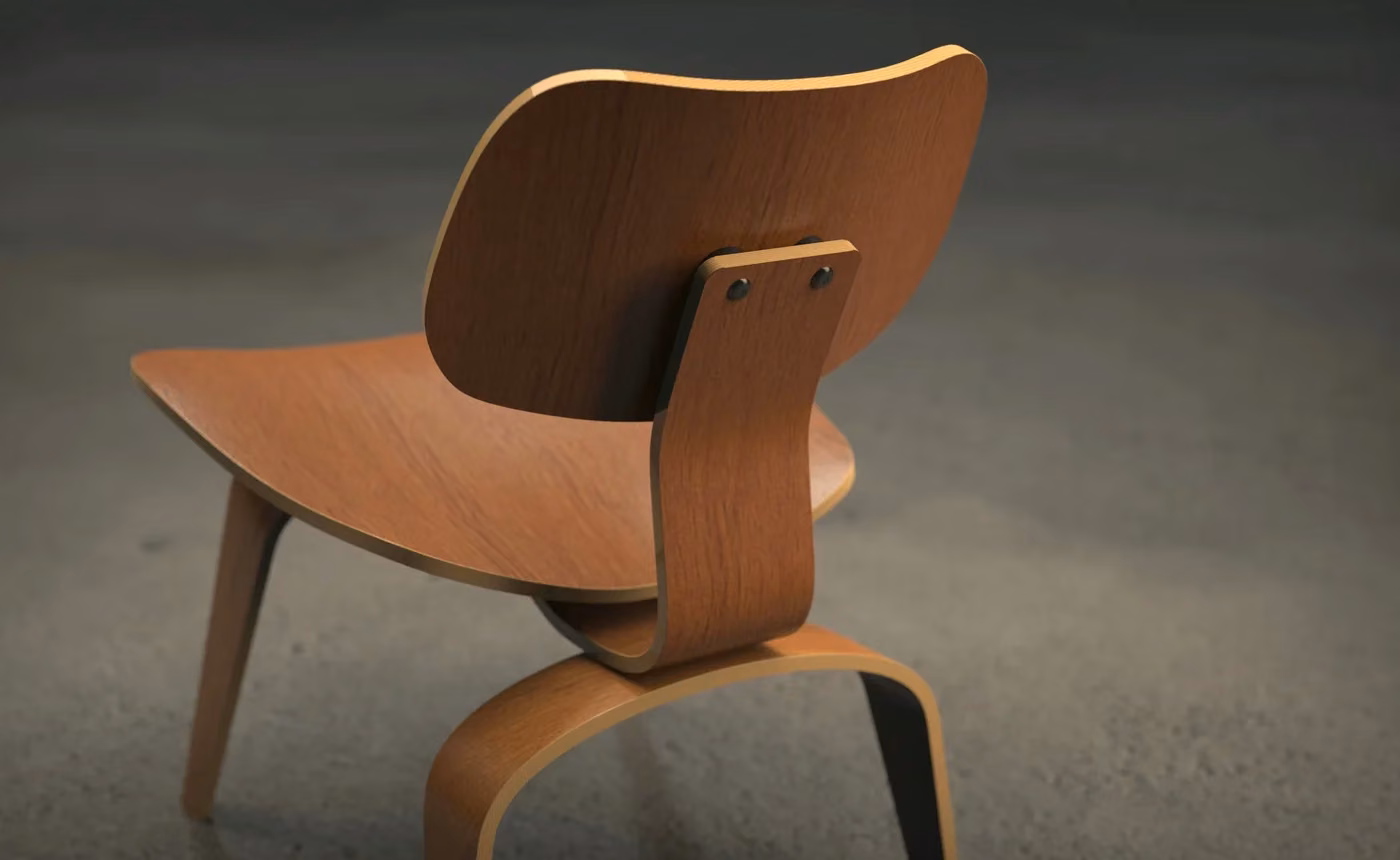 Molded plywood chair