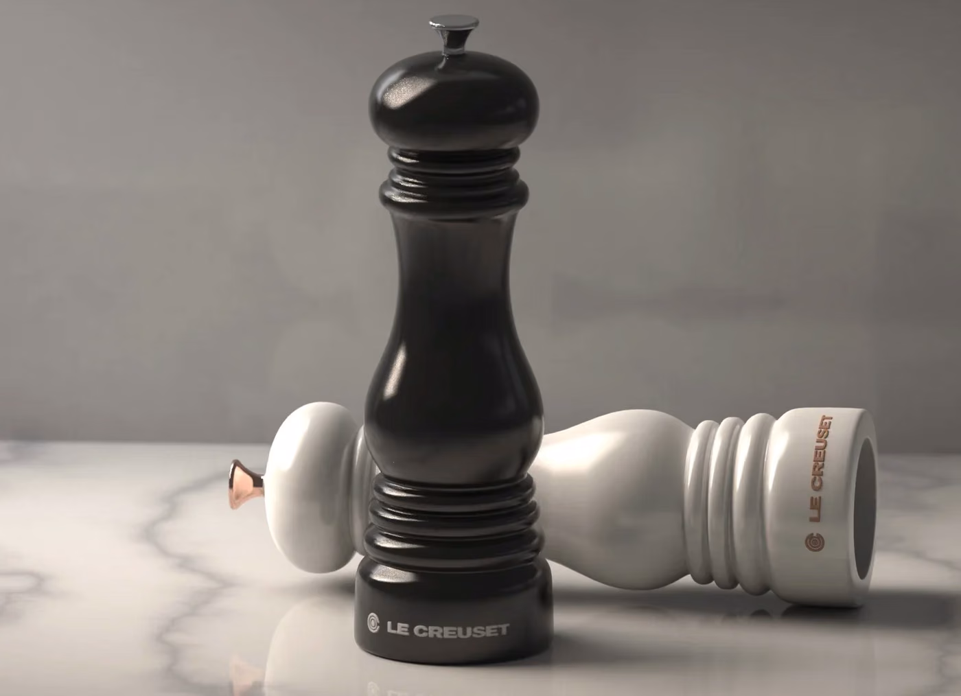 Pepper mill on marble