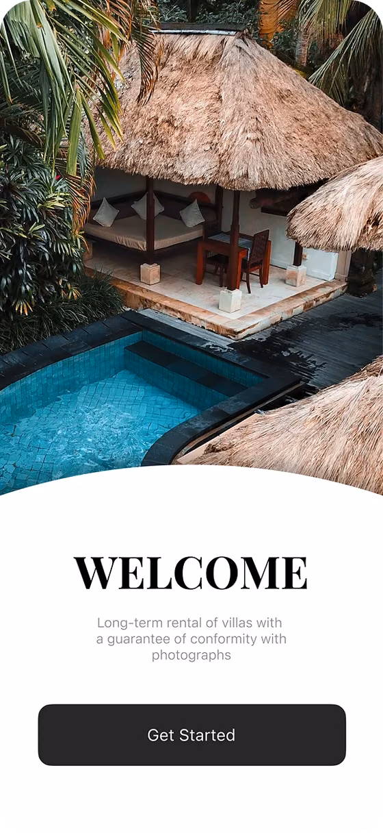 Travel app — welcome