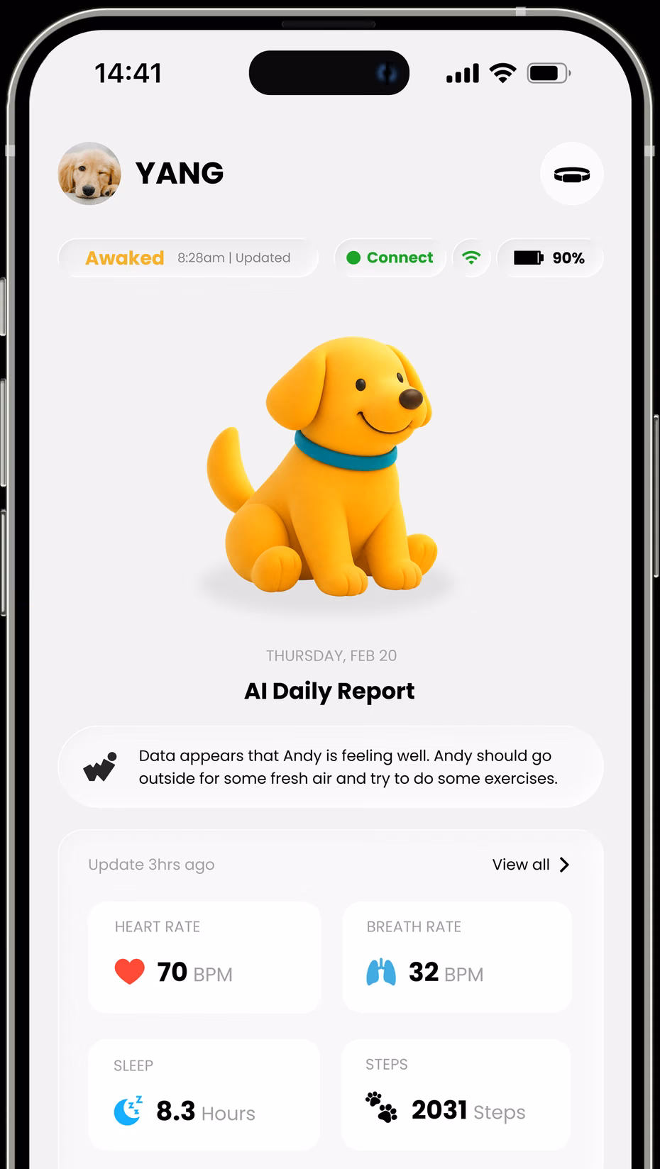 WooWoof home screen