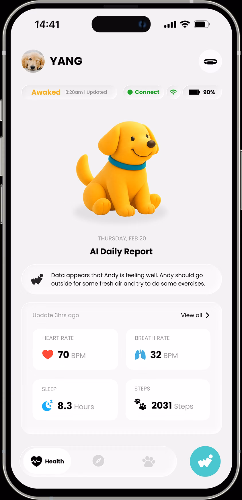 WooWoof home screen