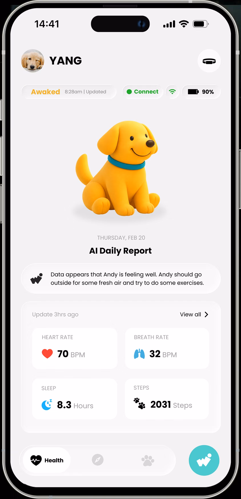 WooWoof home screen