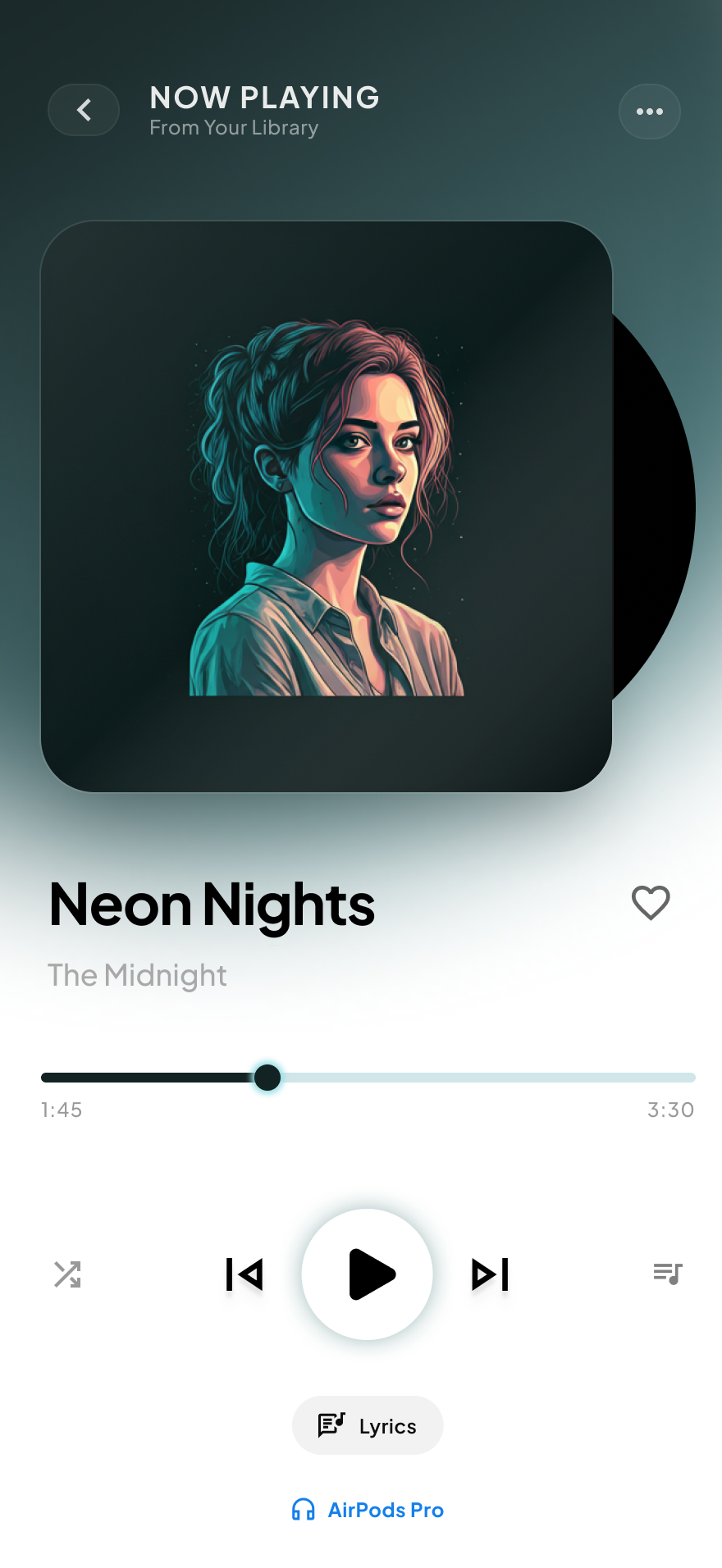 Music Player Now Playing